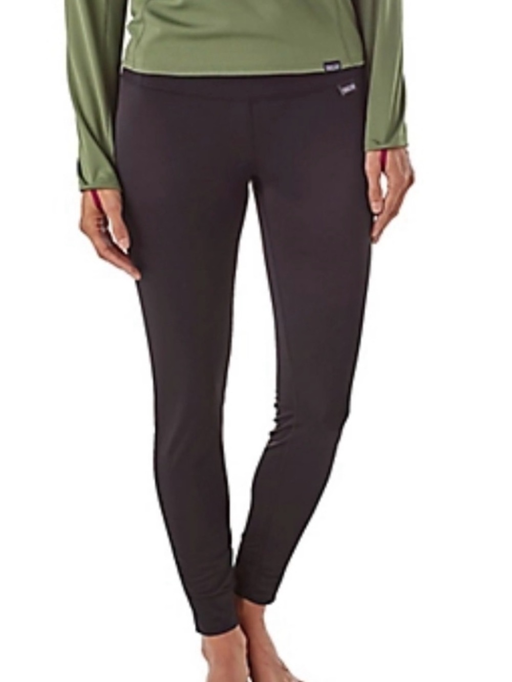 Patagonia Midweight Capilene Baselayer Leggings Womens XS Black Stretch